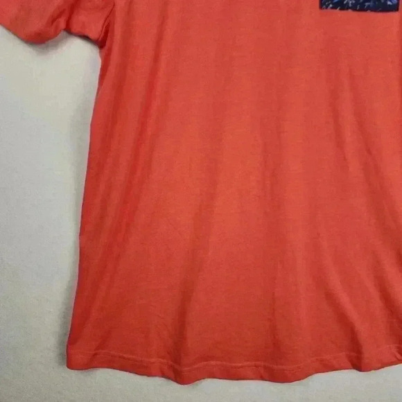 Soul of London Men's Tee Shirt XL Coral White With‎ Blue Pocket - Picture 7 of 16